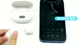 E6S TWS LED Display Earphone Bluetooth dengan Mic Ringan
