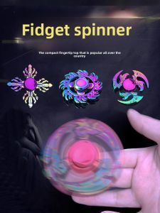 JIFANPAUL | Metallic Colorful Black Tech Zinc Alloy Finger Spinning Toy