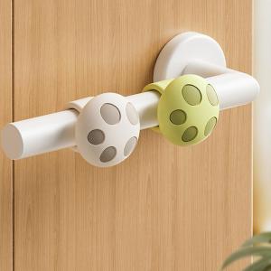 Handle Door Stopper Silicone Mute Handle Buffer Pad Non-Punch O-shaped Anti-Collision Protected Pad Wall Protector Accessories