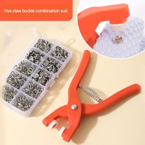 Snap Button Kit With Hand Pressure Pliers 50pcs Snaps Metal Snaps For Sewing Sewing Snaps For DIY Crafts Clothes Hats