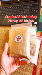 COMBO 10 Bịch Bánh Tráng Xì Ke MUỐI LẮC SIÊU CAY Mini - Thích Ăn Food Snack