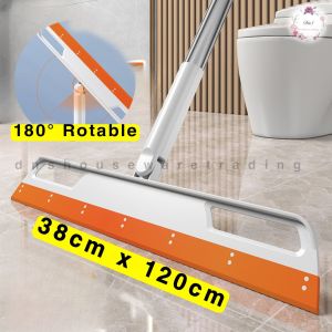 🇲🇾 38cm Wide Adjustable Silicone Wiper Magic Broom Bathroom Dry Wet Purpose Penyapu Silicon 硅胶刮水扫扫把拼接杆魔术扫把浴室刮水器厕所小扫把