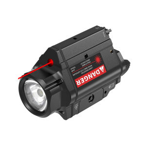 BLO-053 Outdoor Red Beam and LED Combo Light Aluminum 800 Lumens Under Mount Flashlight for 20-21mm Picatinny Rail
