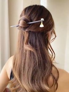 กิ๊บติดผมพู่จีนกิ๊บผู้หญิงกิ๊บระดับไฮเอนด์เกาหลีอุปกรณ์ผมกิ๊บ