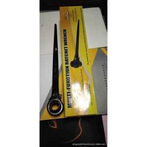 Construction Steel Ratchet Wrench Hexagonal Head 19-22mm