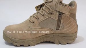 Sepatu Delta Cordura Tactical Boots Tan 6 Inci: Desain Taktis & Tahan Luka