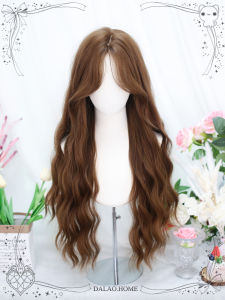 Natural Looking Lolita Long Curl Wig Water Wave Pattern Cosplay Long Hair Fake Hair for Anime Conventions And Daily Wear