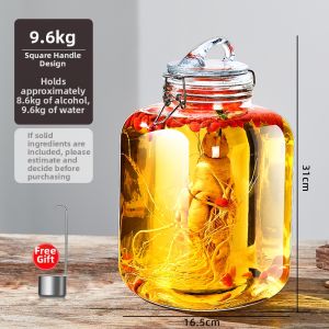 Sealed Reinforced Herbal Infusion Glass Bottle