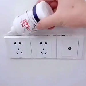 กาวยาแนวกระเบื้อง 150ml/280ml แถมเทปหนังไก่+ไม้ปาด ยาแนวสีขาว เติมร่องกระเบื้อง กันน้ำกันเชื้อรา