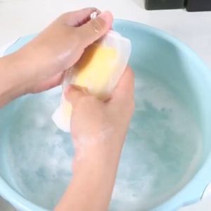 Bestella💗COD Tas Sabun Buatan Tangan Jaring Busa Tas Jaring Sabun Jaring Busa Sabun Batang Halus Kamar Mandi Anti Licin Foaming Kantong Jaring Teh Double Layer Spons