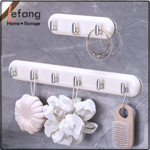 Lefang Adhesive Hooks Decorative Wall Door Self Adhesive Hooks KitchenWaterproof Shower Room Sticky Hooks