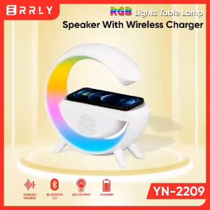Speaker Bluetooth Model G YN-2209 With Wireless Charger Smart Home 15W 12Mode RGB Led Light Lampu Meja Lampu Tidur