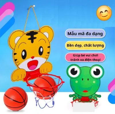 Đồ chơi bóng rổ treo tường rèn luyện vận động tăng chiều cao cho bé