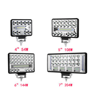 4 5 6 7 Inch LED Light Bar Offroad Spot Flood LED Work Light for Truck Car Boat Tractor 4x4 Atv Headlights 12V 24V