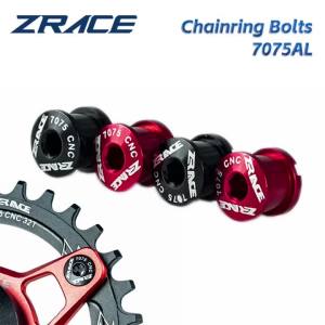 ZRACE 4pcs Chainrings Bolts High Strength for MTB 7075 Aluminium Alloy CNC Chainwheels Screws