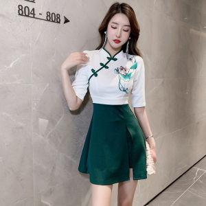 Bộ Đồ Làm Massage Chân Cho Nữ Dáng Chữ a Dài Tay Váy Dài Đến Đầu Gối Chất Liệu Voan Họa Tiết Hoa Phong Cách Công Sở Váy Công Sở Mùa Thu