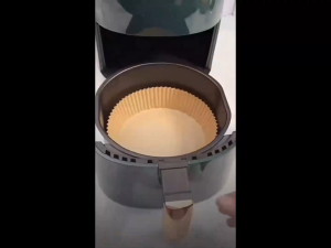 (30แผ่น/แพ็ค) แผ่นรองหม้อทอดไร้น้ำมัน กระดาษรองหม้อทอด แบบใช้แล้วทิ้ง ขนาด 8 นิ้ว กันติด กันน้ำ