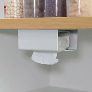 Blumey กล่องทิชชู่ติดผนัง แผ่นกาว ติดยึดผนัง ไม่ต้องเจาะผนัง