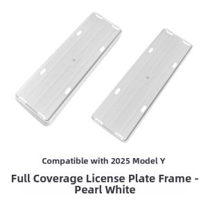 KAYIBEI | White Refresh Version License Plate Frame for Tesla Model Y