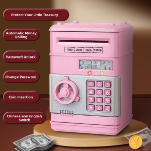 Automatic Coin-Bank Toy with Password Protection