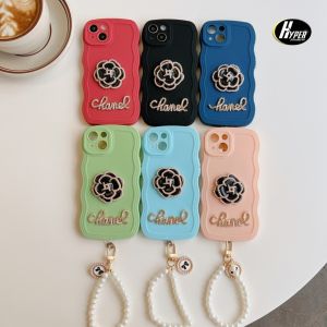 GC13 Softcase Wavy Flower 3D Lanyard Untuk REALME dan Samsung