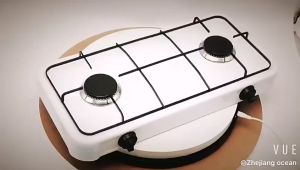 Heavy Duty Double Burner Portable Gas Stove stainless steel body Energy saving and gas saving Desktop portable gas stove