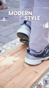 StyleHub Arctic Commander | Sepatu Hipzo Olahraga - Badminton Sneakers Putih Hitam M064