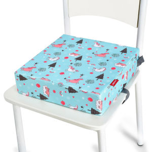 INSULAR Children Kids Increased Booster Seat Cushion Pad Pillow Baby Dining High Chair Seat Cushions Adjustable Removable