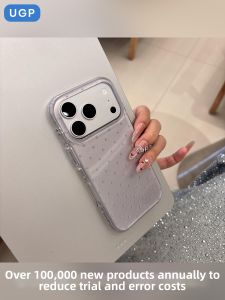 UGP | Minimalist Polka Dot Korean Style High-end Ultra-thin All-Around Protective Phone Case for iPhone