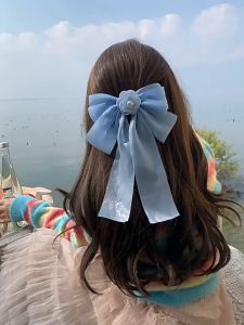 【Pharaoh🎀COD】Klip Rambut Stereoskopis Kualitas Tinggi Hiasan Kepala Mutiara Jepit Rambut Busur Camellia Wanita