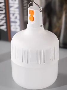 Super-bright Night Market LED Emergency Light Bulb USB Rechargeable Portable Outdoor Camping Lamp Built-in Battery