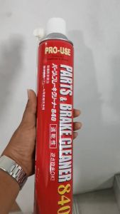 JIP598 PARTS & BRAKE CLEANER 840 กระป๋องแดง สเปรย์ทำความสะอาด คราบต่างๆตามเครื่องยนต์ เบรค จานเบรค อุปกรณ์ต่างๆที่มีคราบน้ำมันหลากหลายชนิด ใช้ได้นาน ของแท้