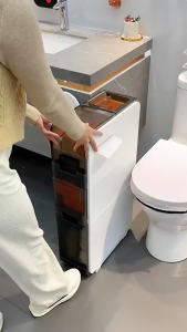 HOTUS กล่องเก็บของ ชั้นวางของ แบบมีล้อเลื่อน กล่องพลาสติกจัดเก็บเอนกประสงค์ ชั้นวางของในที่แคบ กันน้ำกัน มีล้อเลื่อน กล่องใส่ของ กล่องใส่ยา ลังเก็บของ ลังพลาสติก ตลับยา ของใช้ในหอ ตระกร้า ที่เก็บของ เก็บสายไฟ ลัง