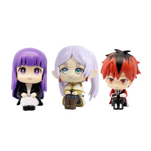 Bandai | New Frieren Beyond Journeys End Anime Figure Cute Chibi PVC Collectible Model Ornament Toys Frieren/Fern/Himmel Dolls Perfect