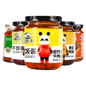 ซอสหมูและเห็ด ซอสรอเบอร์รี่ น้ำปลา กระเทียม พริก เครื่องปรุงรส อาหารสำหรับทานข้าว อุปกรณ์ปรุงอาหาร เครื่องปรุงรสแบบผสม