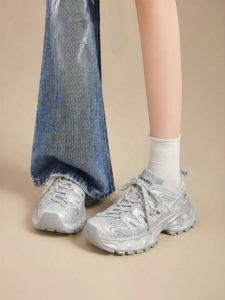 Agsdon | Thick-soled Elevating Womens Dad Shoes Breathable Mesh Sports Casual Shoes