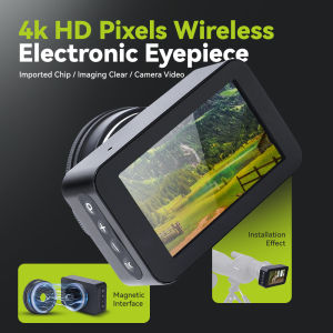 3 inch 4K HD Digital Telescope Eyepiece Portable Low Light Night Vision Camera for Monocular Binocular Telescope Spotting Scope