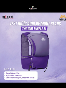 Vest Nước AONIJIE Phiên Bản Mont Blanc MB 8L 12L Ba Lô Chạy Trail Siêu Nhẹ Nhiều Ngăn - TẶNG KÈM 2 Bình Nước Mềm 500ml