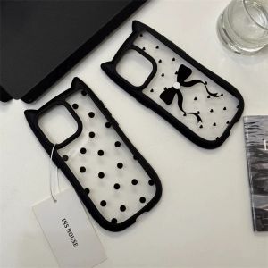 Sup&LV | Anti-Shock Protection Case for iPhone 15 Pro Max Cat Ear Soft Silicone