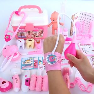 Mainan Dokter Dokteran Set Anak Mainan Berpura Mainan Edukasi Anak Mainan Medis Kit 39/53Pcs