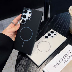 Luxury Ultra-thin Matte For Magsafe Phone Case For Samsung S25 Ultra S24 S23 S22 Ultra Plus FE Skin-friendly Shockproof Hard Cover For Samsung A15 A16 A35 A36 A55 A56 5G Wireless Charging Magnetic Protective Casing