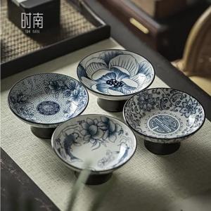 Multifunctional Celadon Ceramic High-foot Plate