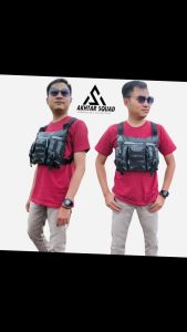 Akhtar Tas Dada Chestbag Waterproof Tactical Pria Terbaru Chylop Pro X & Gratis Tas Totebag