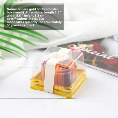 Square Clear Mooncake Packaging Box