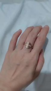 CINCIN WANITA ASLI TITANIUM WARNA ROSE GOLD / AKSESORIS WANITA ASLI TITANIUM / PERHIASAN FASHION ASLI TITANIUM GIRLIE ACC