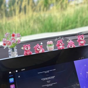 Cute Strawberry Bear Car Interior Decor Stuffed Toy