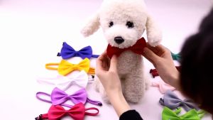 Pet Dog Bow Ties Collar Adjustable Cat Bow Ties Dog Bowtie