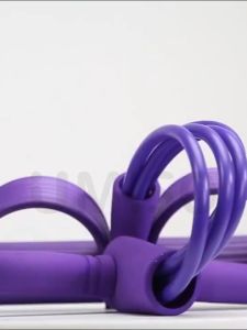 UMISO 4 Tube Yoga Pedal Rope Puller Rubber Non-slip Pilates Sit-up Rope Stretching Elastic Resistance Band