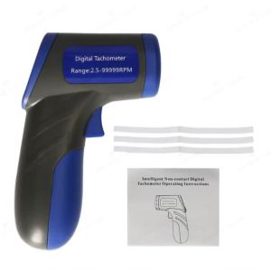 Digital Tachometer Laser Tachometer Handheld RPM Meter Speedmeter (2.5-99999RPM Measuring Range)