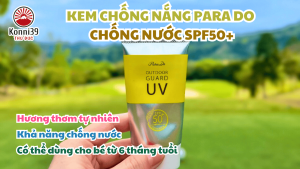 KEM CHỐNG NẮNG PARA DO DÙNG ĐƯỢC CHO BÉ 6 THÁNG CHỐNG NƯỚC SPF50+ (TUÝP 40GR)